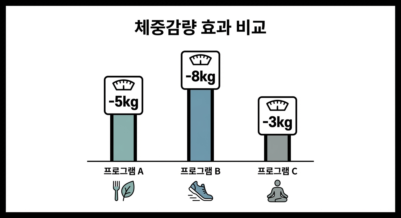 체중감량 효과 비교